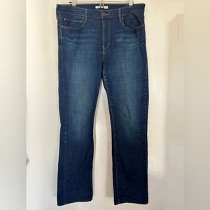 Levi’s Slimming Straight Leg Jeans Dark Wash- Size 33